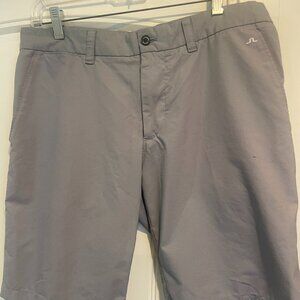 J. Lindeberg Men's Golf Shorts 32 Gray Performance Polyester